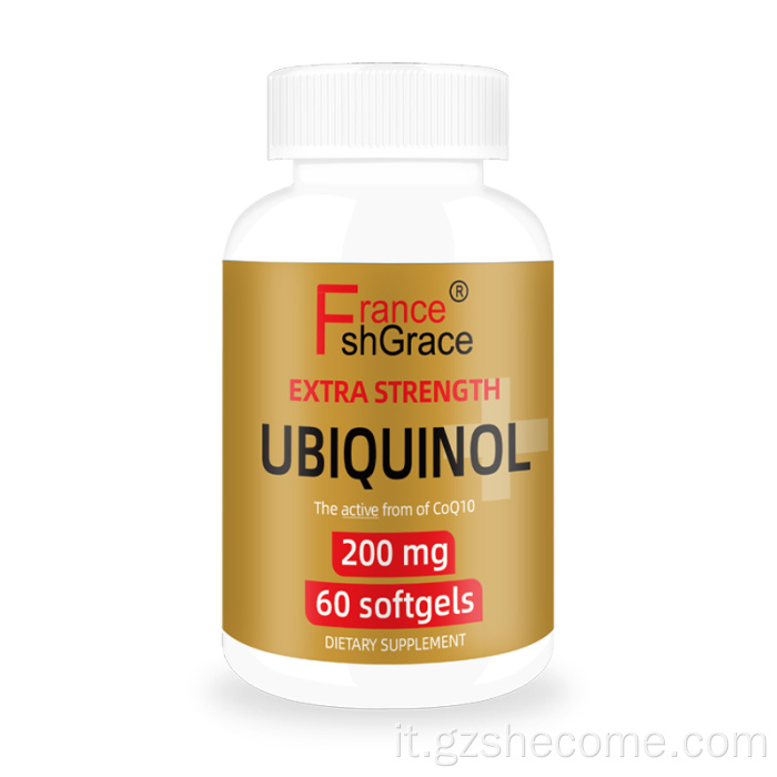 CoQ10 Supplemento Forma attiva di coenzima Q10 Softgels